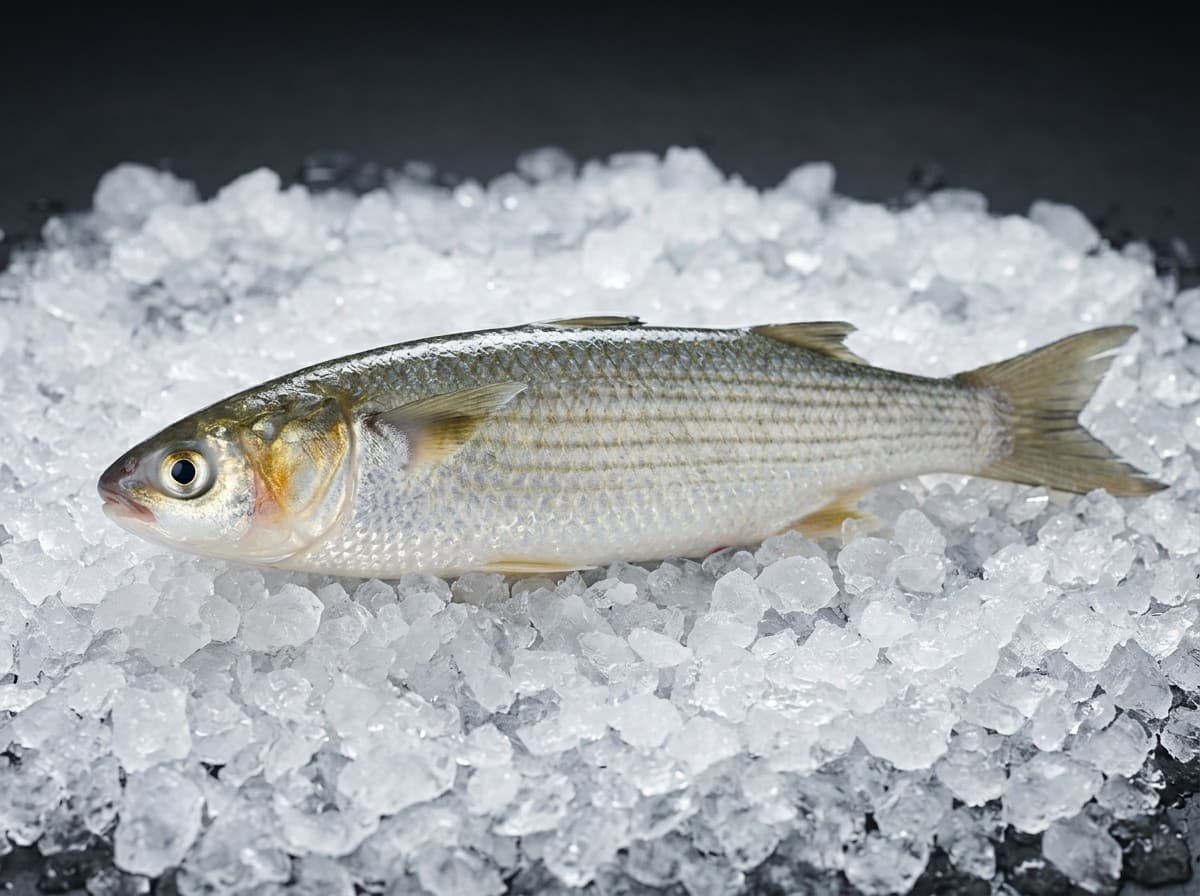 Yellow mullet fresh whole fish