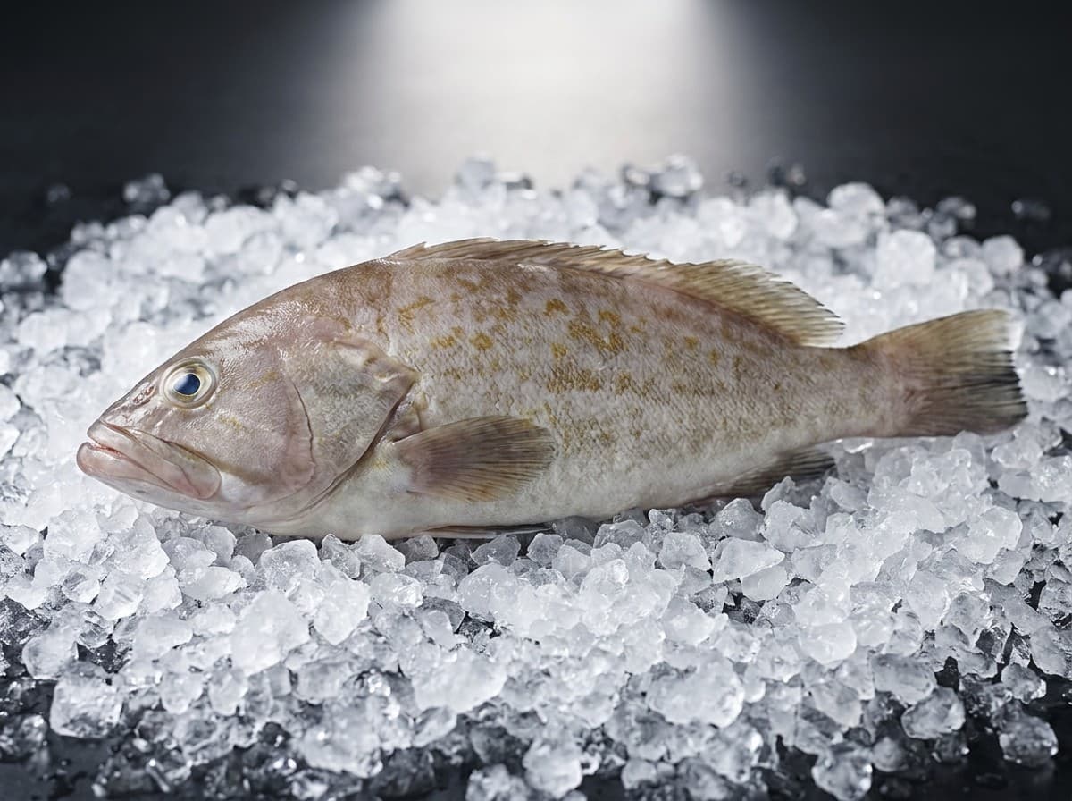 Goldblotch grouper whole fish product photograph